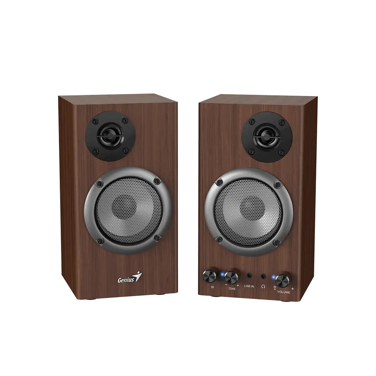 Parlantes PC USB-C SP-HF500B 20W Madera Genius