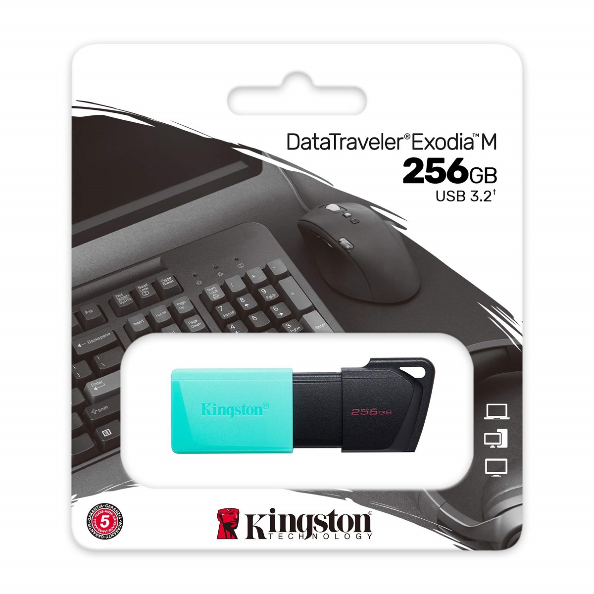 Pendrive 256GB Exodia M Usb 3.2 Kingston