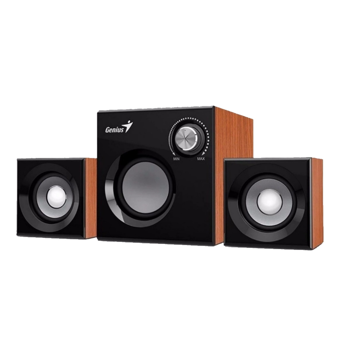 Parlantes Pc 2.1 Sw-2.1 370 8w Madera Genius