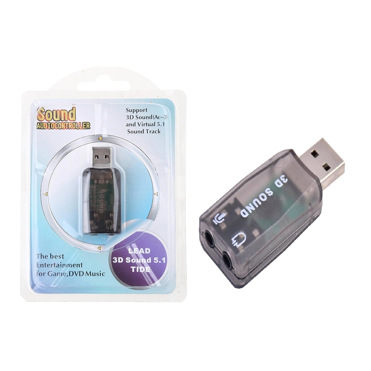 Placa De Sonido Audio USB 2.0