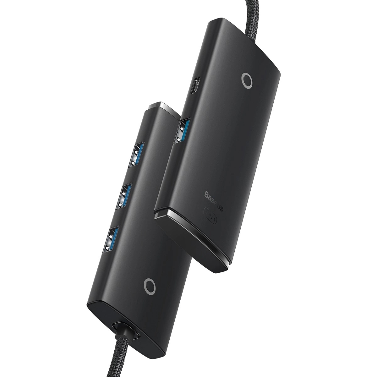 Hub USB C a 4 USB 3.0 + USB C Negro Baseus