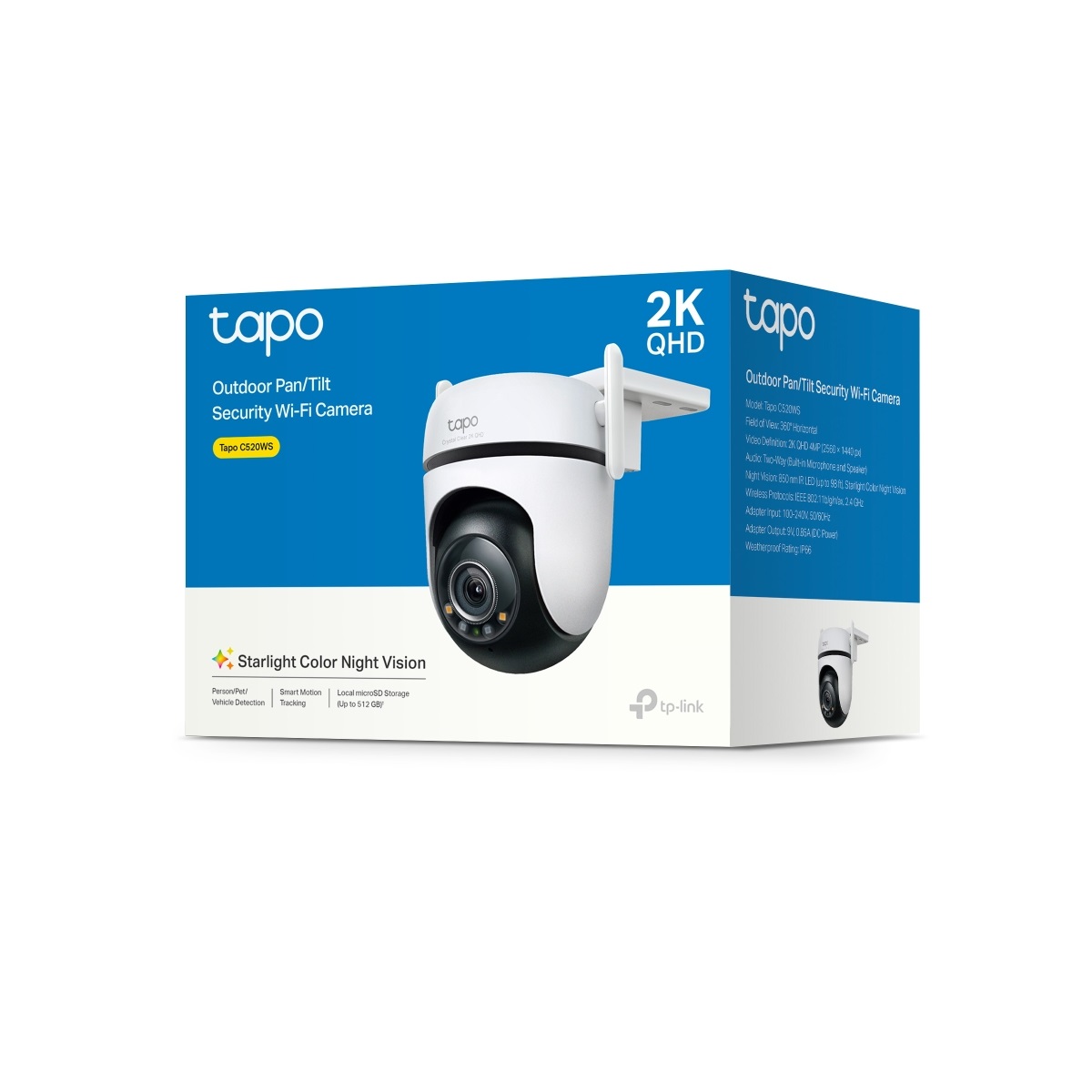 Camara TAPO C520WS 2K QHD Day/Night SD Wifi Domo Exterior Tp-Link