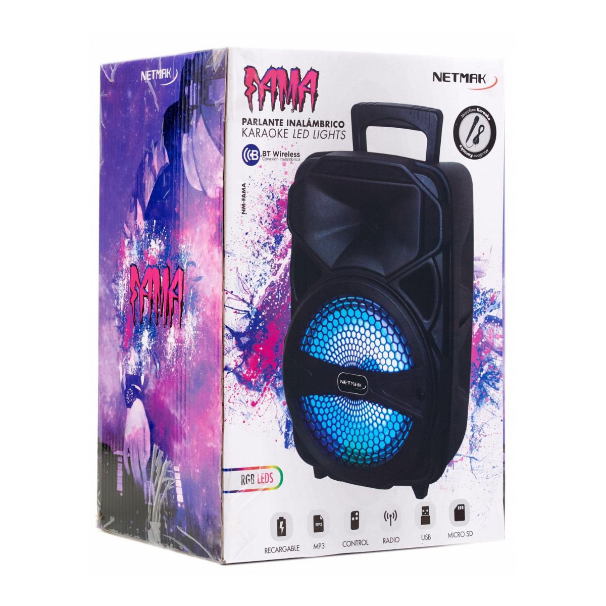 Parlante Karaoke Bluetooth Fama NM-FAMA Netmak