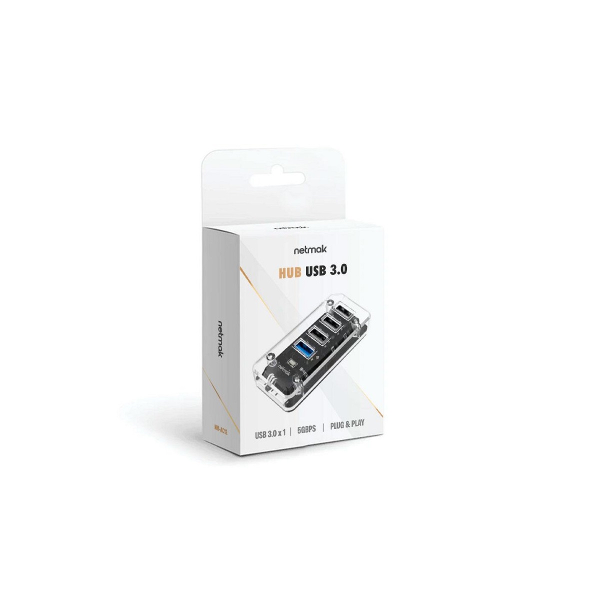 Hub USB 3.0 a 3 USB 2.0 + USB 3.0 NM-AC12 Netmak