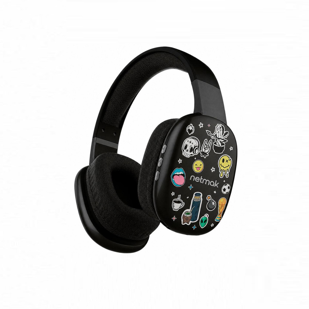 Auriculares Bluetooth Vincha NM-VOLT-S Negro Netmak