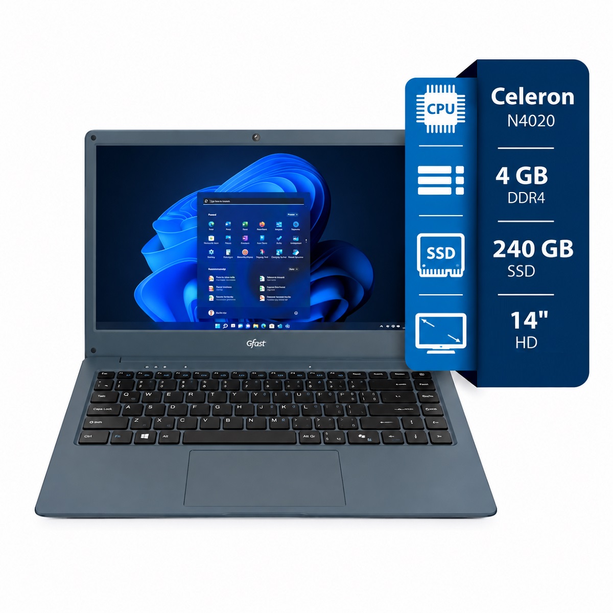 Notebook Gfast N-154 - Celeron N4020 - 4GB - 240GB SSD - 14