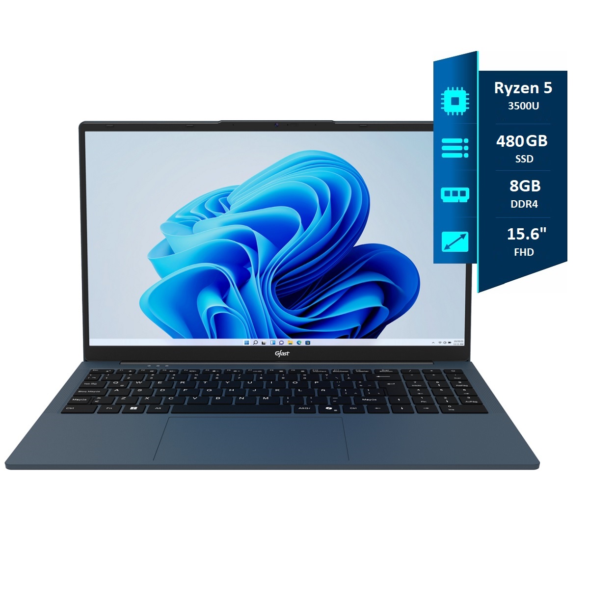 Notebook Gfast N-537R - Ryzen 5 3500U - 8GB - 480GB SSD - 15.6