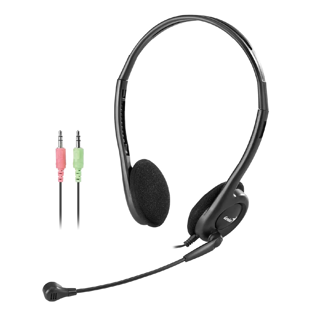 Auriculares Cable Vincha HS-200C C/Adaptador Negro Genius