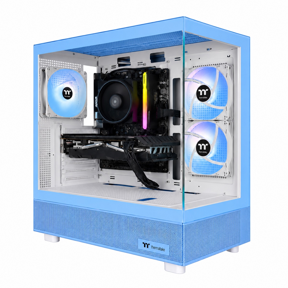 Computadora Gamer Ryzen 5 - 16GB RGB - SSD 960GB - RX 580 8GB - Monitor 27