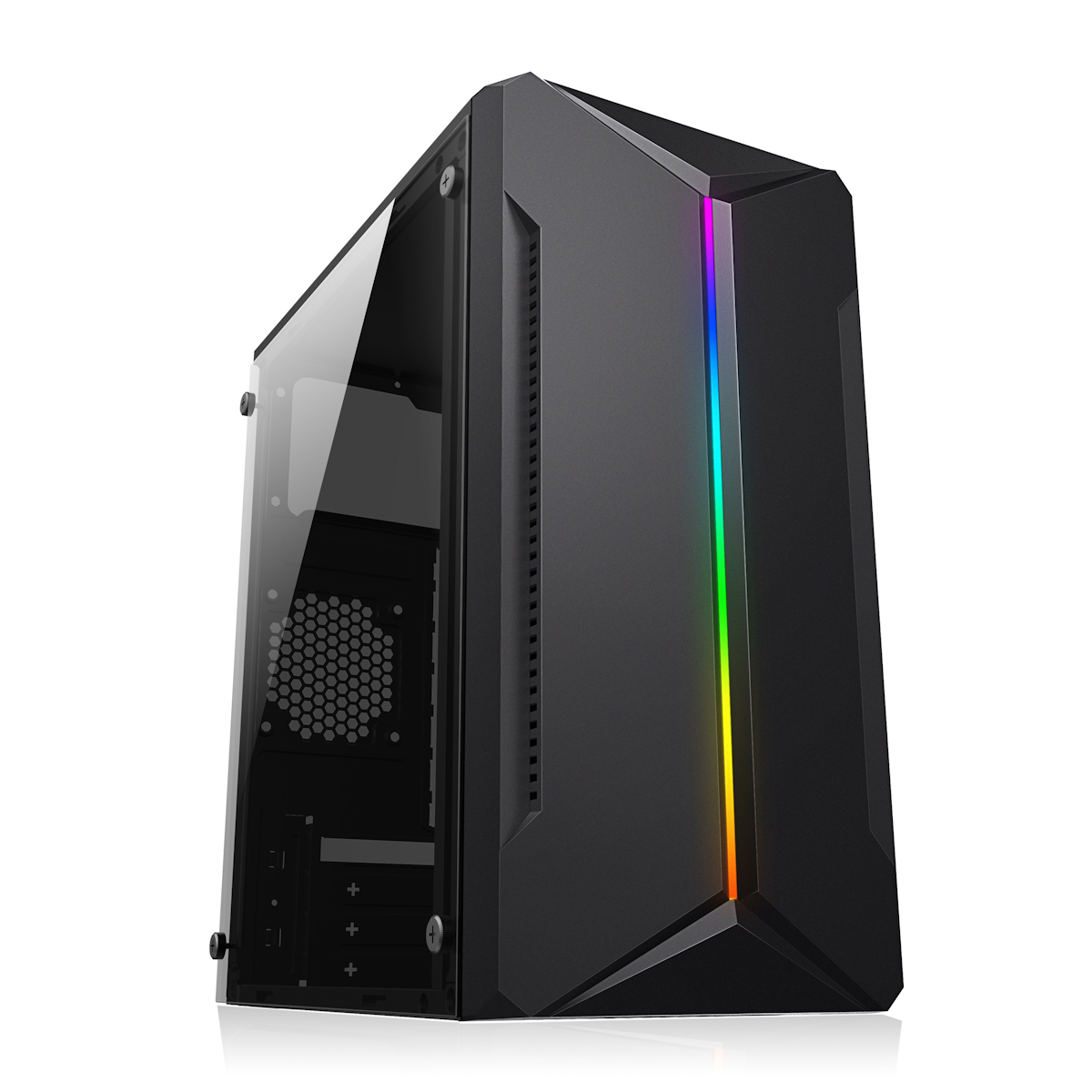 Computadora Gamer Ryzen 3 - 8GB - SSD 256GB - Gabinete RGB - Monitor 22