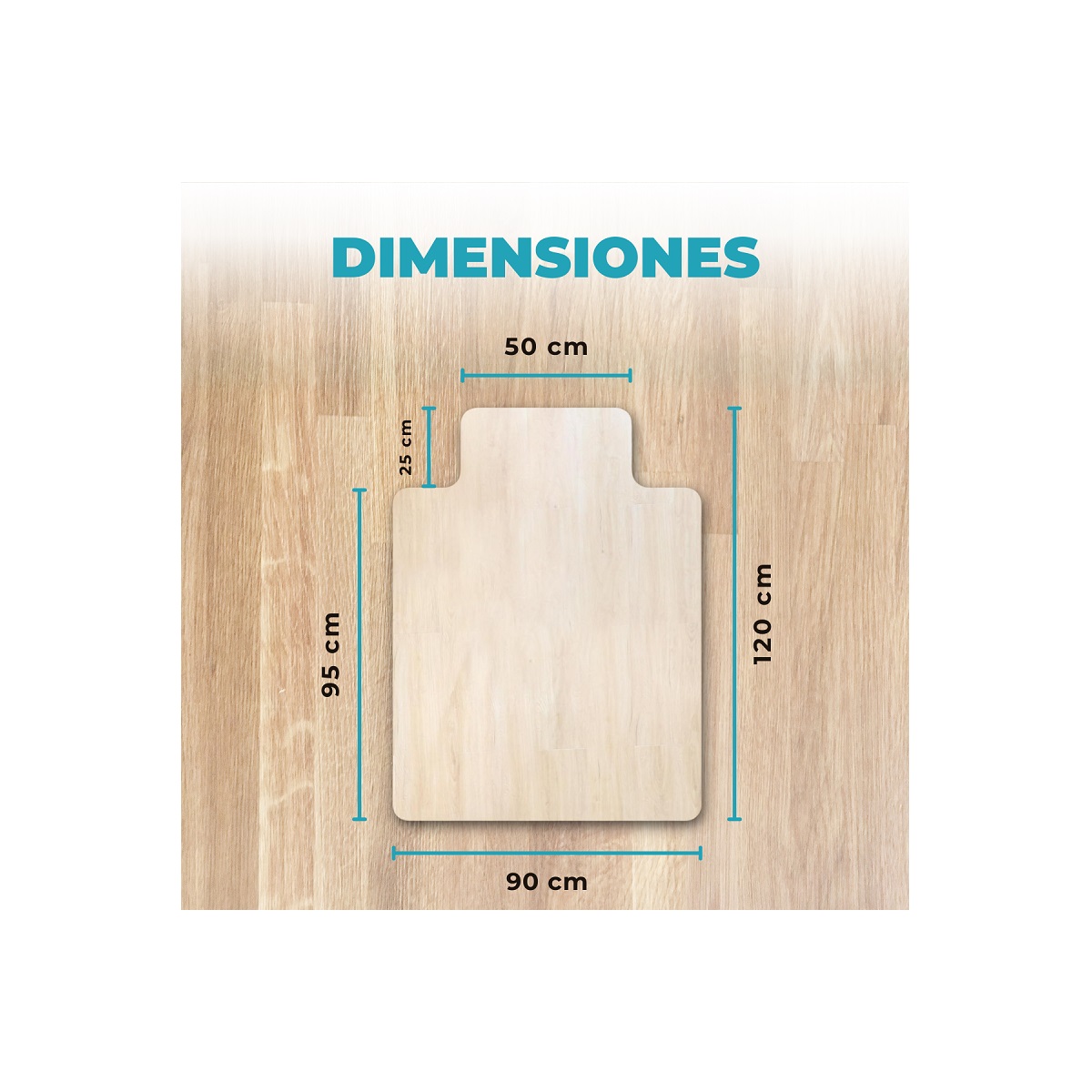 Alfombra Silla PVC Transparente Antideslizante Global