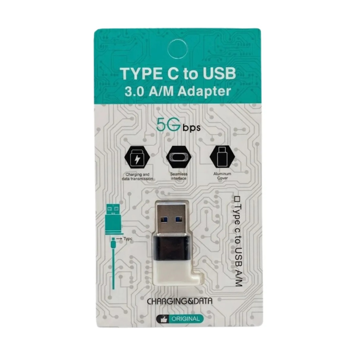 Adaptador OTG USB M a USB C H 5Gbps 3.0