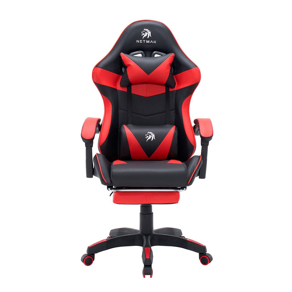 Silla Gamer C/Masajeador Negro/Rojo NM-SG907-R Netmak