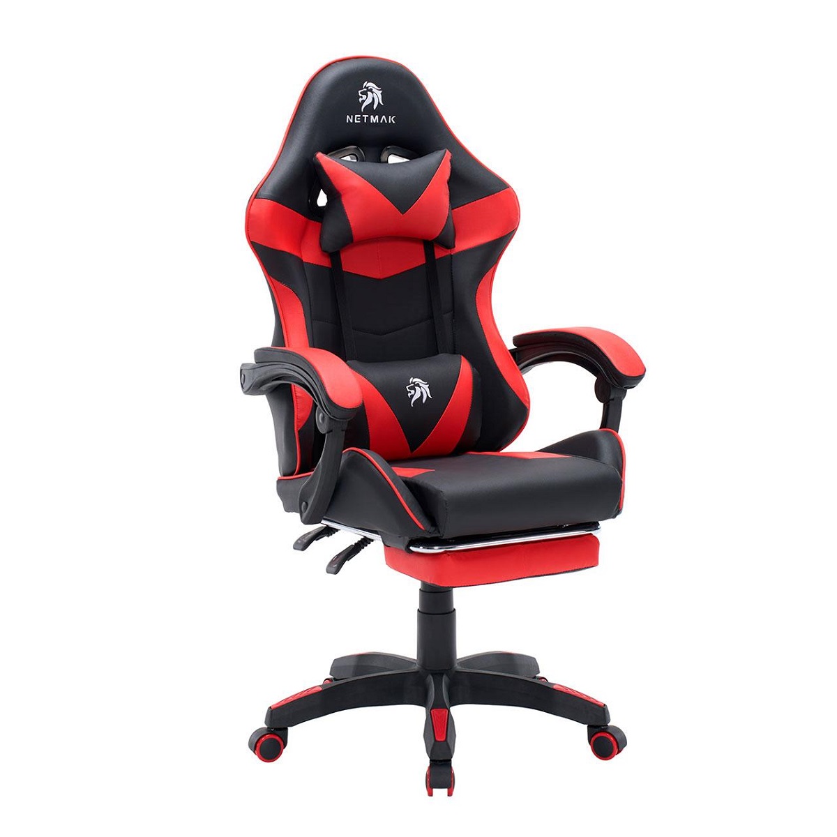 Silla Gamer C/Masajeador Negro/Rojo NM-SG907-R Netmak — foto 2
