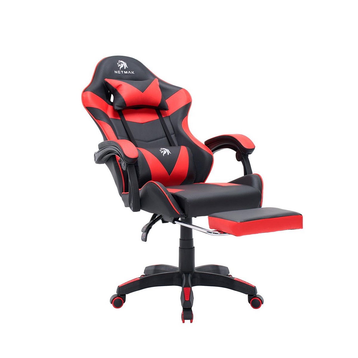Silla Gamer C/Masajeador Negro/Rojo NM-SG907-R Netmak — foto 3