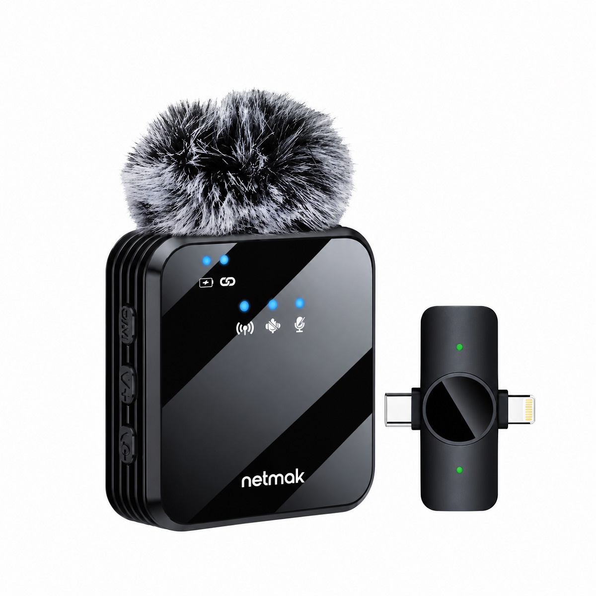 Microfono Corbatero Inalambrico USB C/Lightning NM-MC13 Netmak