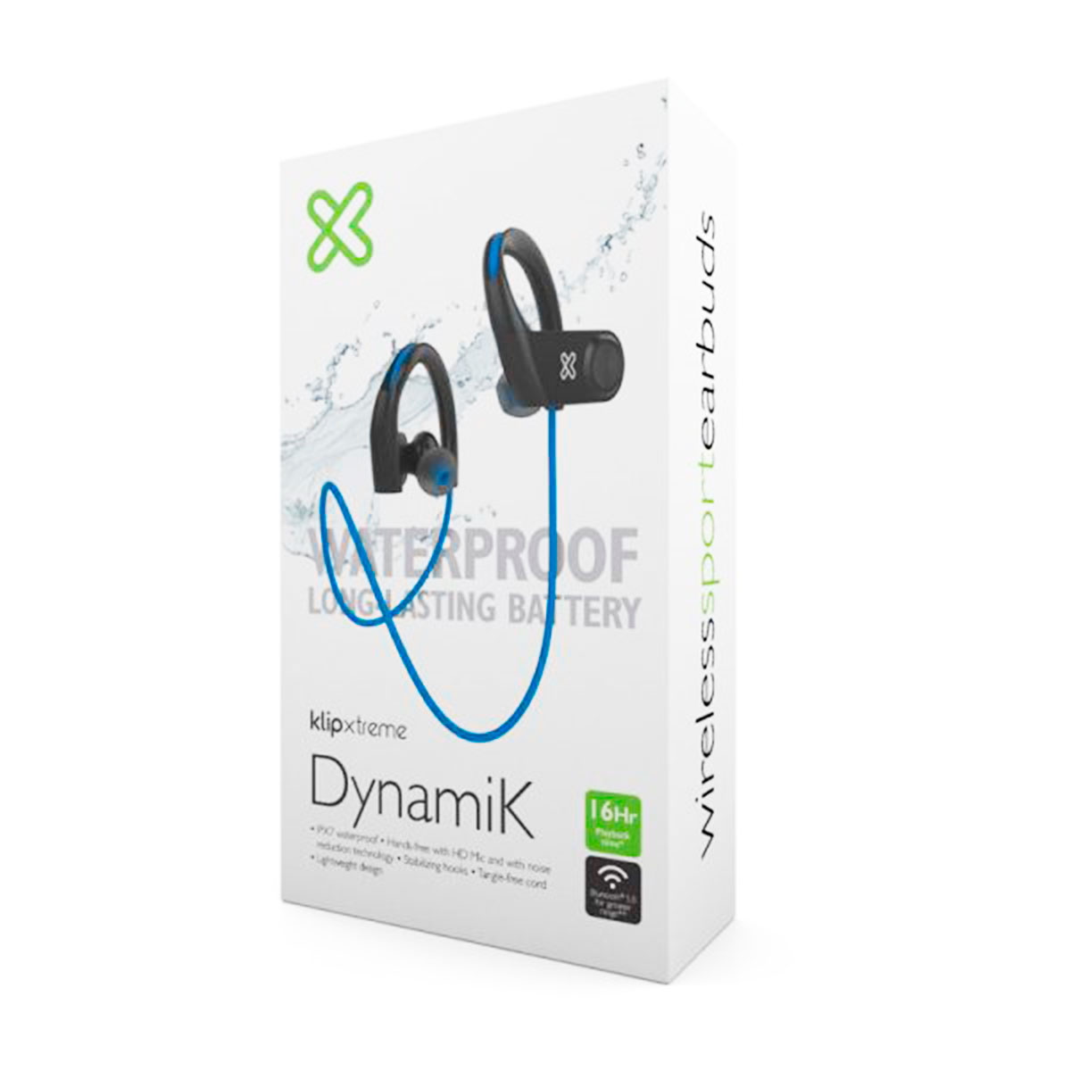 Auriculares Bluetooth In Ear Dynamik KSM-750BL Negro/Azul KlipXtreme