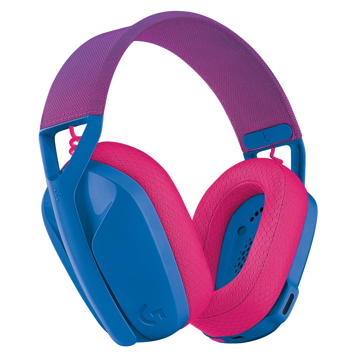 Auriculares Gamer Bluetooth Vincha G435 Azul y Frambuesa Logitech