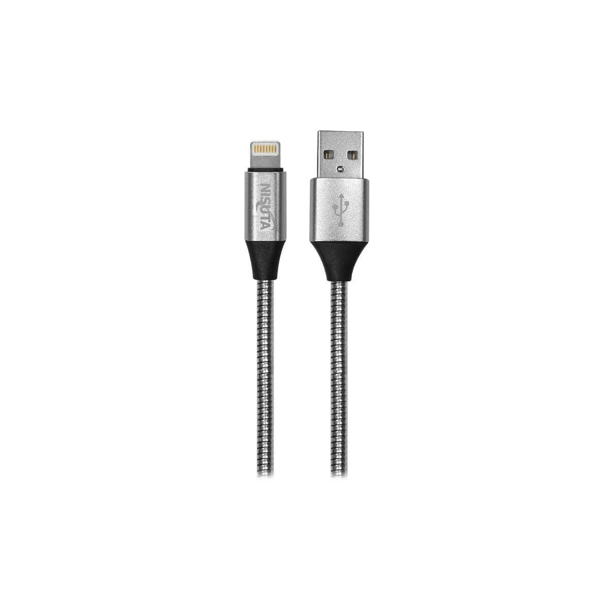 Cable USB a Lightning 1m 2.1A Mallado Nisuta