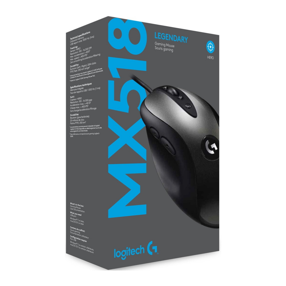 Mouse Gamer Mx518 Legendary 16000 DPI Logitech