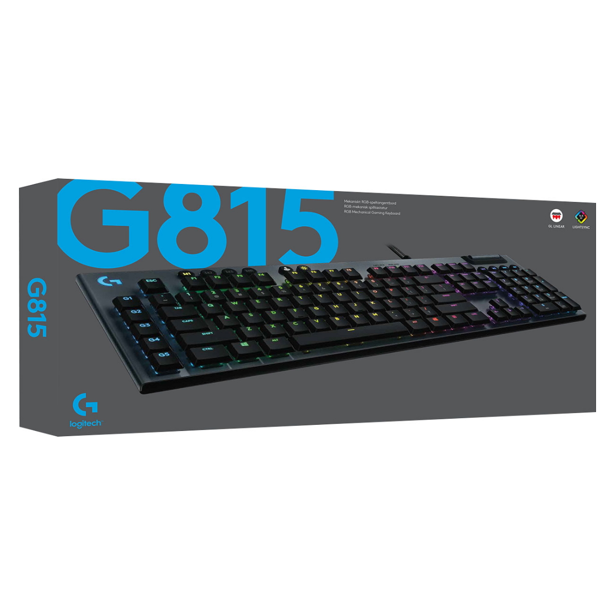 Teclado Mecanico Gamer G815 RGB Switch Brown Logitech
