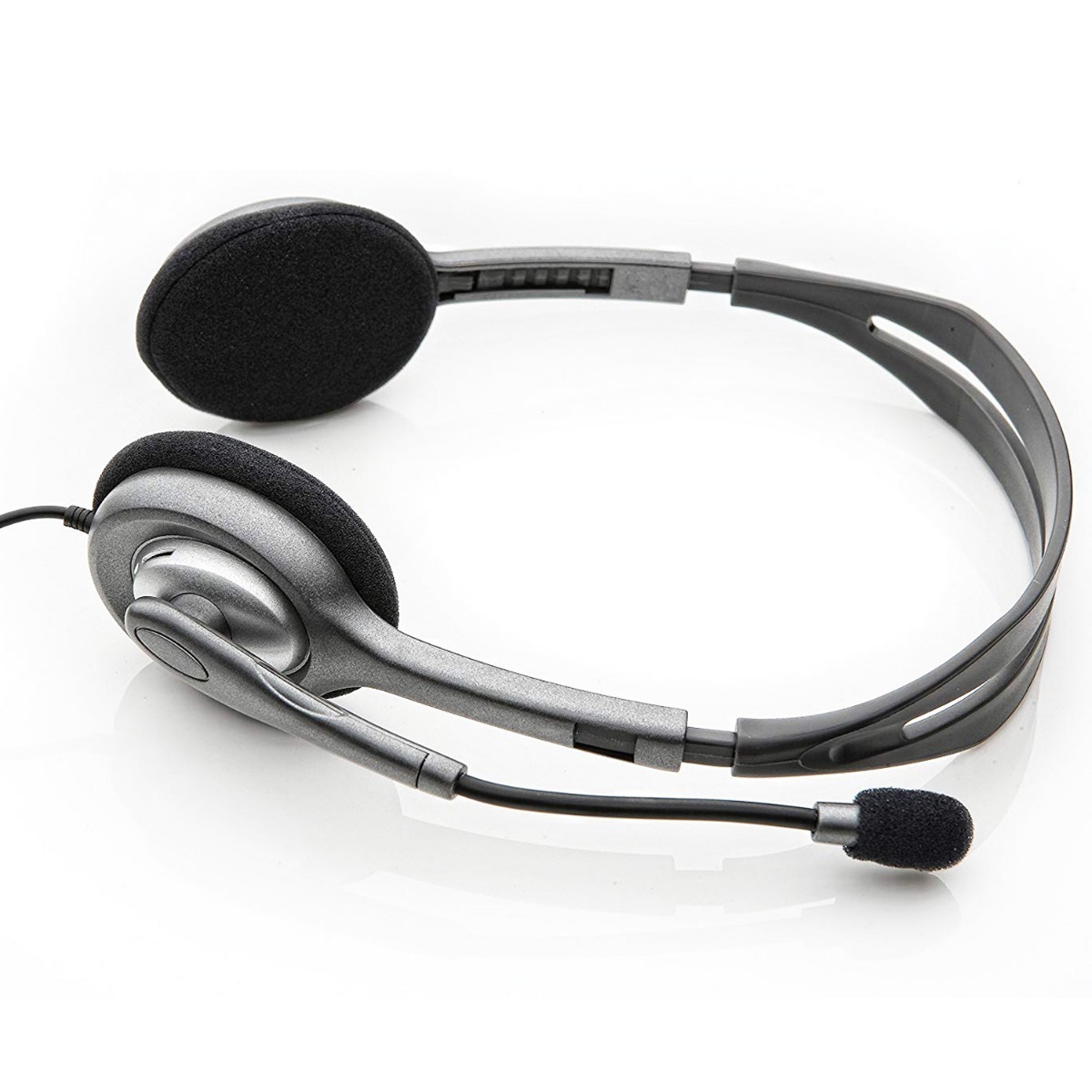 Auriculares Pc Cable Vincha H111 C/ Microfono Gris Logitech