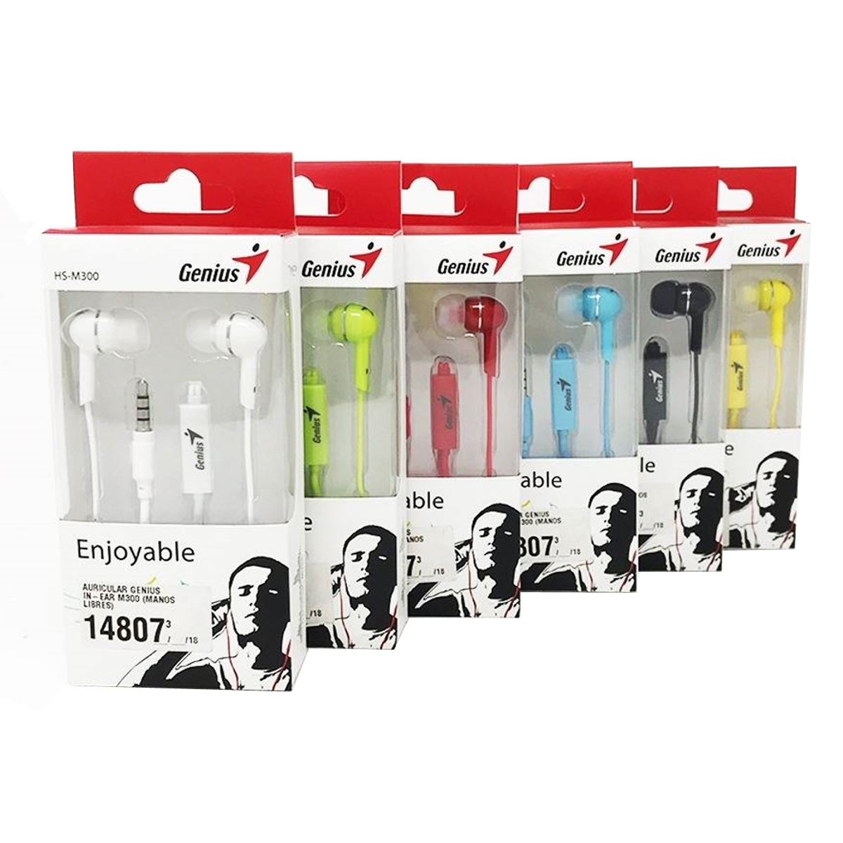 Auriculares Cable In Ear Hs-M300 Amarillo Genius