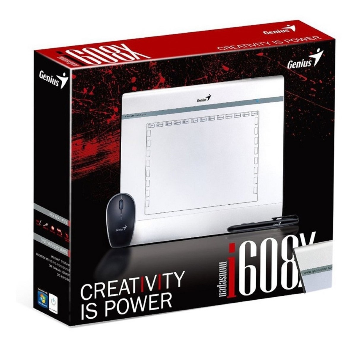 Tableta Digitalizadora Easypen I608x Genius