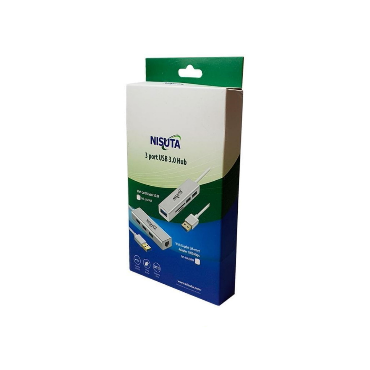 Hub USB 3.0 3 puertos Lector Tarjetas Ns-uadut Nisuta